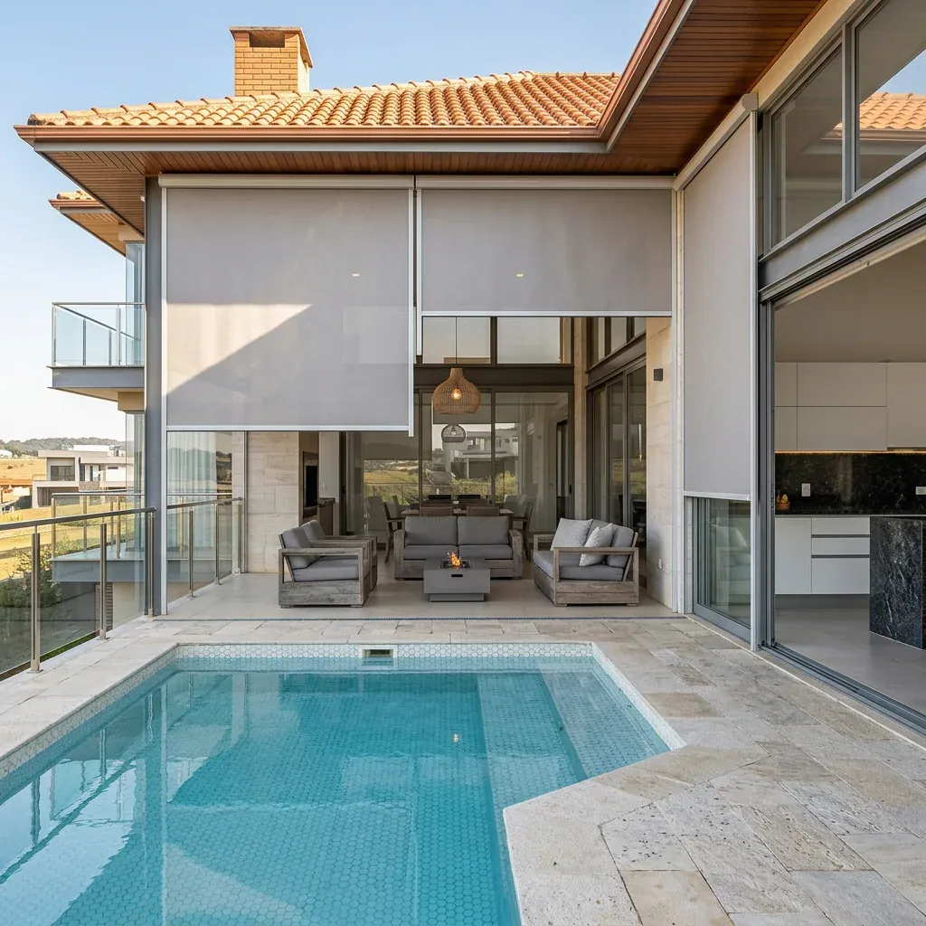 Toldo Articulado em ambiente externo